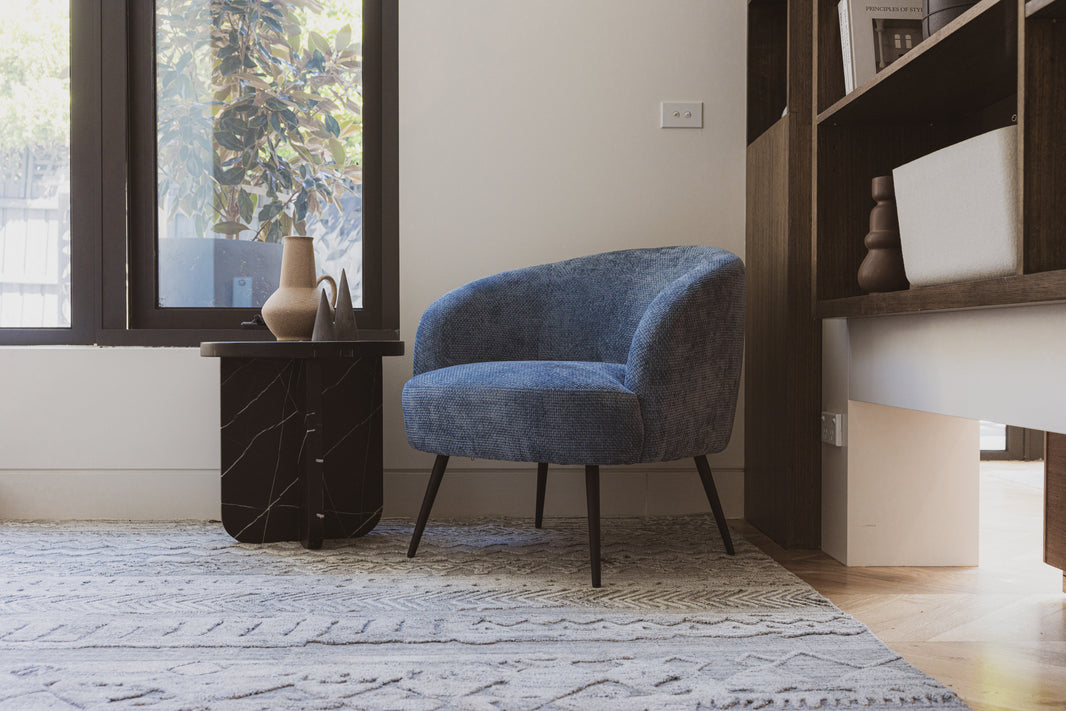 Euro Occasional Chair with Metal Black Leg