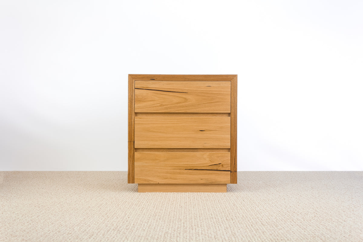 Moree Messmate Bedside Table - 3 Drawer