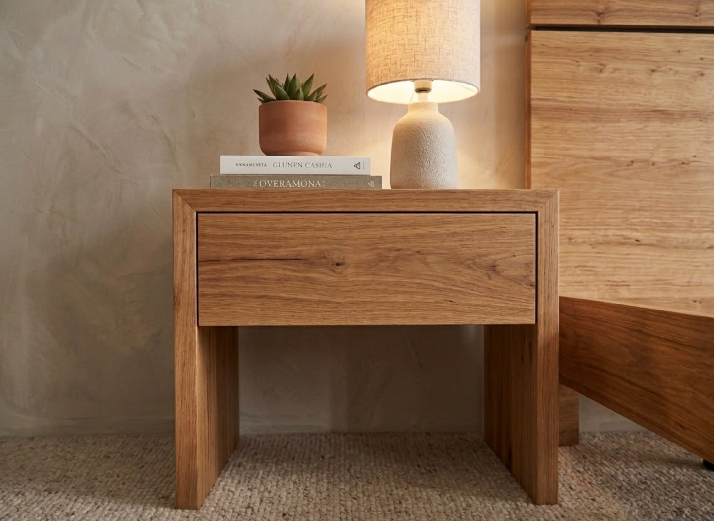 Gable Australian Made Bedside Table – Luxiwood Furniture