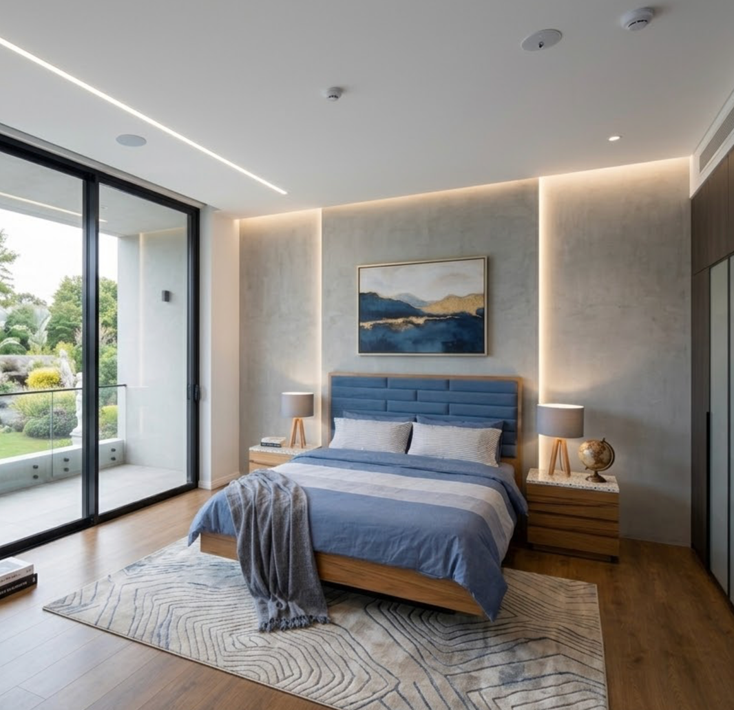 Mega Brick Panel Design Bed Frame